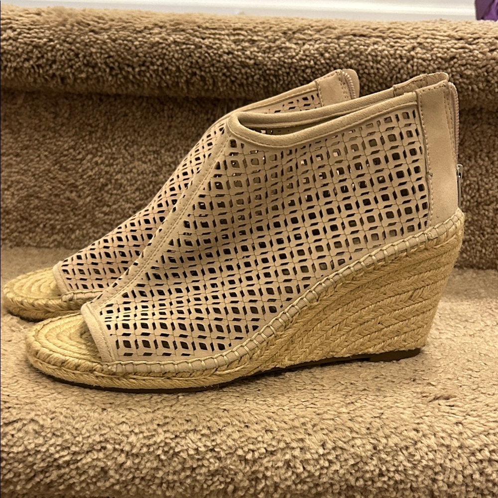 Vince Camuto Tan Wedge Sandals